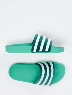 – Badeschlappe aus Synthetik in Türkis*Adidas Outlet