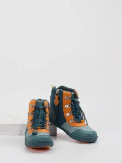 Kinder Affenzahn – Kinder-Boot aus Textil Petrolgrün