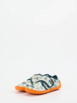 Kinder Affenzahn – Kinder-Hausschuh aus Textil Orange