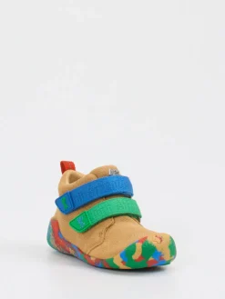 Kinder Affenzahn – Lauflernschuhe aus Veloursleder sandbeige