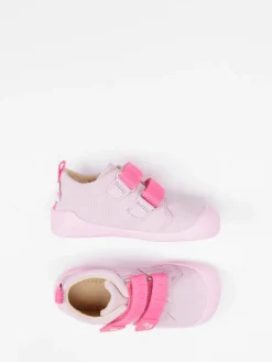 Kinder Affenzahn – Lauflernschuhe aus Veloursleder Hellrosa