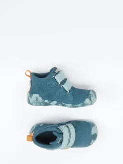 – Lauflernschuhe aus Veloursleder Petrolgrün*Affenzahn Online