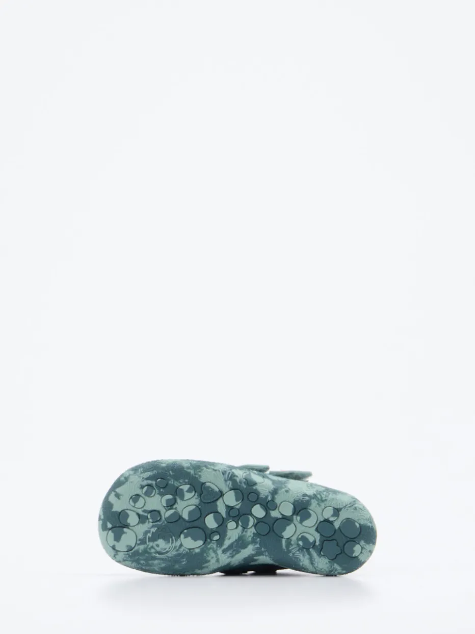 – Lauflernschuhe aus Veloursleder Petrolgrün*Affenzahn Online