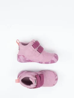 Kinder Affenzahn – Lauflernschuhe aus Veloursleder rosa