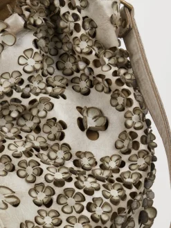 Damen Alchimia – Hobo Bag aus Leder mit Floraldetails