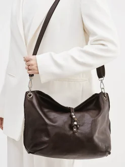 – Schultertasche aus Kalbleder Dunkel*Alchimia Clearance