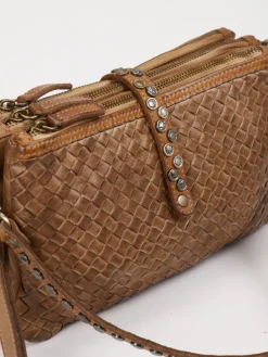 Damen Alchimia – Schultertasche aus Kalbleder cognac