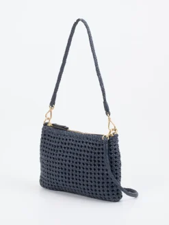 Allan K – Schultertasche aus Flechtleder Dunkel*Allan K - Antwerp New