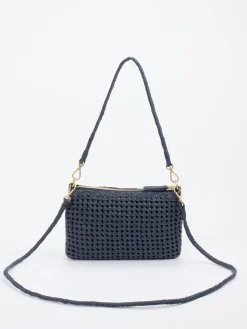 Allan K – Schultertasche aus Flechtleder Dunkel*Allan K - Antwerp New