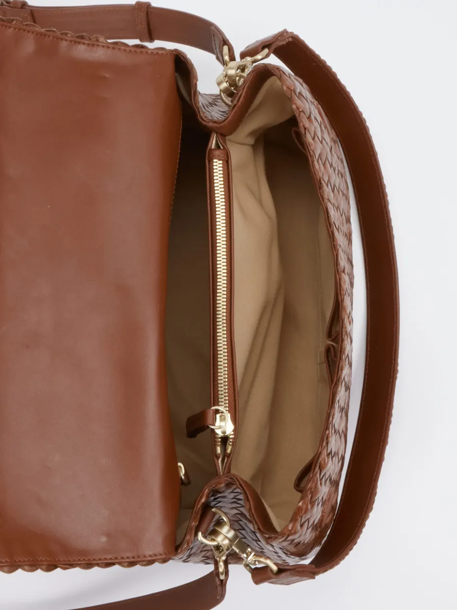 Allan K – Schultertasche aus Flechtleder*Allan K - Antwerp Clearance