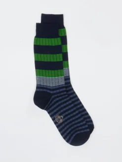 – Crew-Socken aus Baumwolle mit Blockstreifen*Alto Milano Clearance