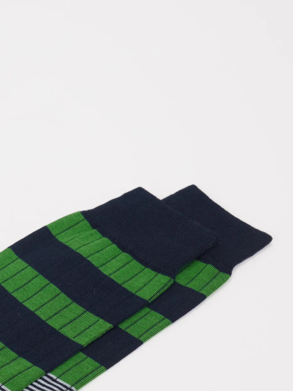 – Crew-Socken aus Baumwolle mit Blockstreifen*Alto Milano Clearance