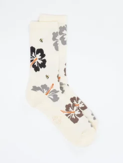 – Crew-Socken aus Baumwollmix mit Blumenprint*Alto Milano Best