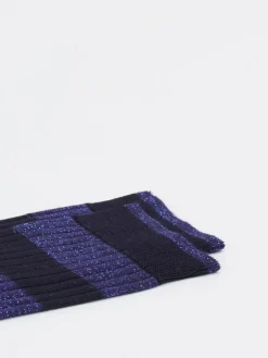 – Damensocken aus Textil in Glitzerstreifen*Alto Milano Sale