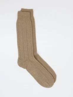 Herren Alto Milano – Feinstricksocken aus Wolle braun