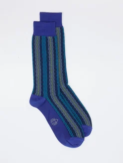 Herren Alto Milano – Freizeitsocken aus Textil mit Streifen