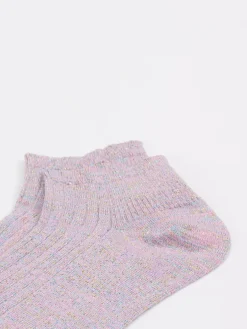 Damen Alto Milano – Knöchelsocke aus Baumwollmix in Flieder