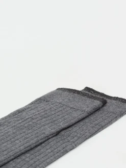 Damen Alto Milano – Kniestrümpfe aus Textil mit Lurex-Details