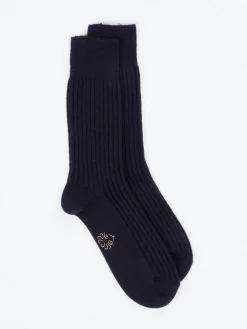 – Rippstricksocken aus Wolle Dunkel*Alto Milano Online