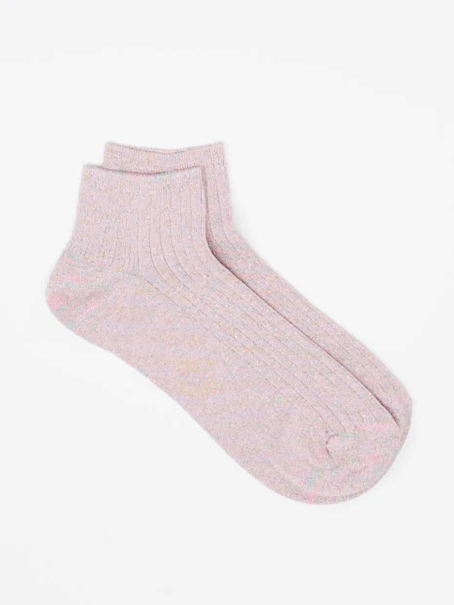 – Sneakersocke aus Baumwollmix in Rosé*Alto Milano Clearance