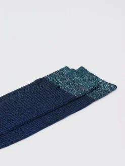 Damen Alto Milano – Socken aus Textil mit Glitzergarn