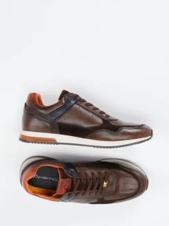 – Leder-Sneaker aus Kalbleder Dunkel*Ambitious Online