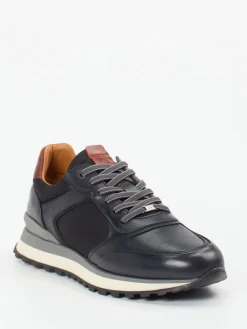 – Retro-Sneaker aus Kalbleder und Mesh dunkelblau*Ambitious Online