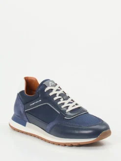 – Retro-Sneaker aus Leder-Mesh-Mix marine*Ambitious Hot