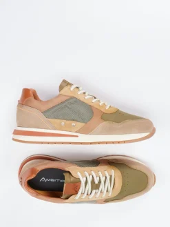 Herren Ambitious – Retro-Sneaker aus Veloursleder olivgrün