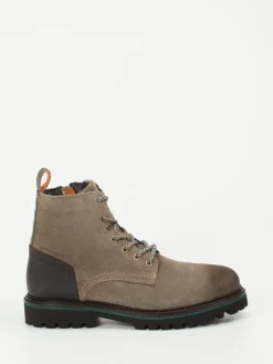 Herren Ambitious – Schnürboots aus Veloursleder in Taupe