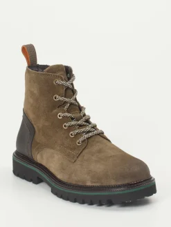 – Schnürboots aus Veloursleder olivbraun*Ambitious Best