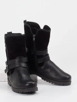 – Biker Boots aus Velours- und Glattleder*Andrea Conti New