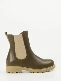 Damen Andrea Conti – Chelsea-Stiefeletten aus Kalbleder oliv