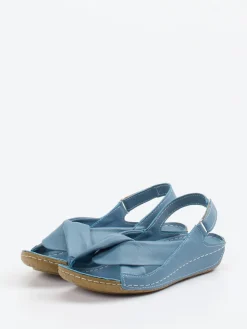 Damen Andrea Conti – Komfort-Sandale aus Kalbleder jeans