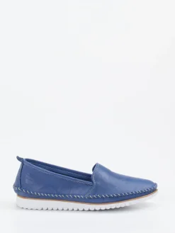 Damen Andrea Conti – Komfort-Slipper aus Kalbleder jeans