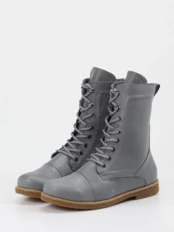 Damen Andrea Conti – Schnürboots aus Kalbleder stahlgrau