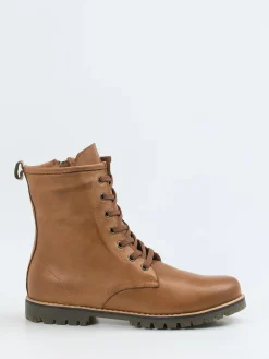 Damen Andrea Conti – Schnürboots aus Kalbleder cognac