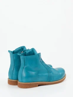 – Schnürstiefelette aus Kalbleder petrol*Andrea Conti Outlet