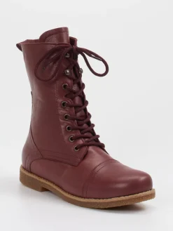 – Schnürstiefel aus Kalbleder bordeaux*Andrea Conti Discount