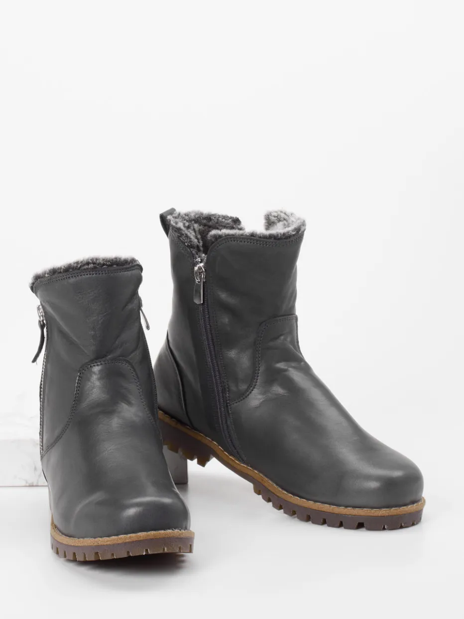 – Stiefelette aus Kalbleder anthrazit*Andrea Conti Clearance