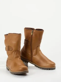 Damen Andrea Conti – Stiefelette aus Kalbleder Cognac