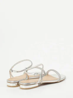 – Abendsandalen aus Metallicleder*Andrea Puccini Clearance