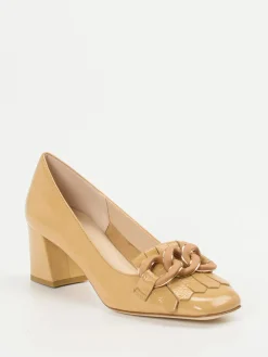 – Blockabsatz-Pumps aus Lackleder Honiggelb*Andrea Puccini Discount