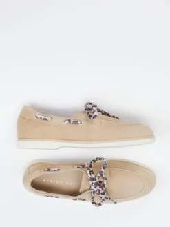 Damen Andrea Puccini – Bootsschuh aus Veloursleder braun