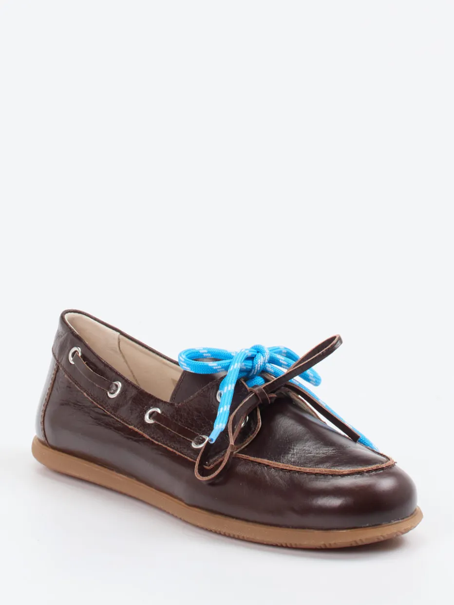 – Bootsschuh aus Kalbleder Dunkel*Andrea Puccini