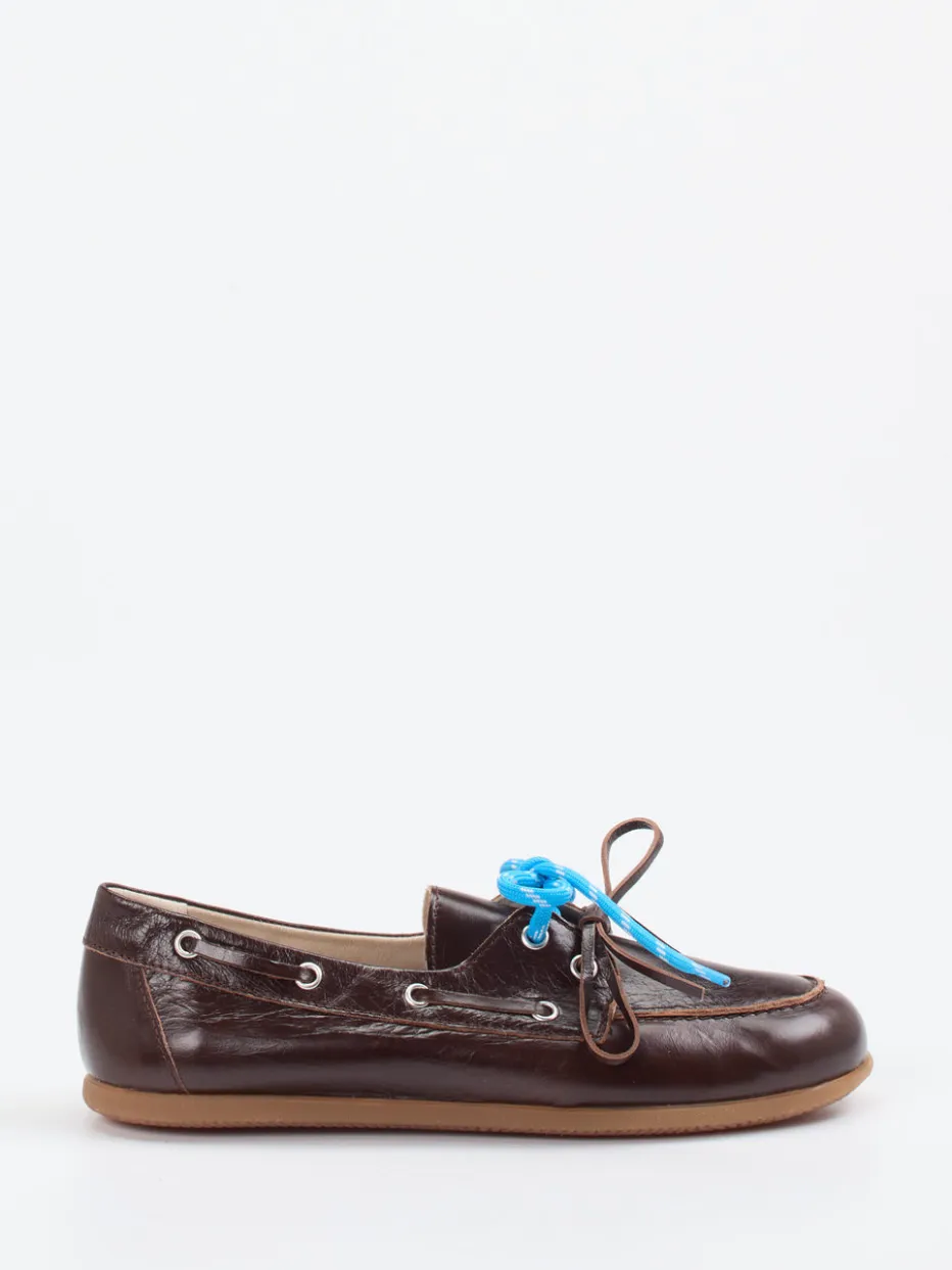 – Bootsschuh aus Kalbleder Dunkel*Andrea Puccini