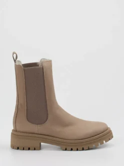 Damen Andrea Puccini – Chelsea Boots aus Nubukleder taupe