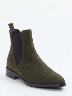 – Chelsea Boots aus Veloursleder oliv*Andrea Puccini Sale