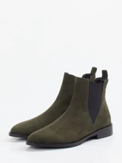 – Chelsea Boots aus Veloursleder oliv*Andrea Puccini Sale