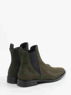 – Chelsea Boots aus Veloursleder oliv*Andrea Puccini Sale